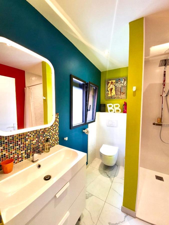 La Maison Pop Appartement Meuble Independant Avec Jardin Romans-sur-Isère Kültér fotó